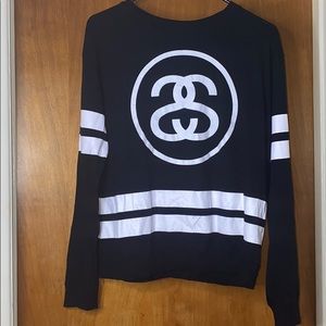 STUSSY long Steve Top / black and white